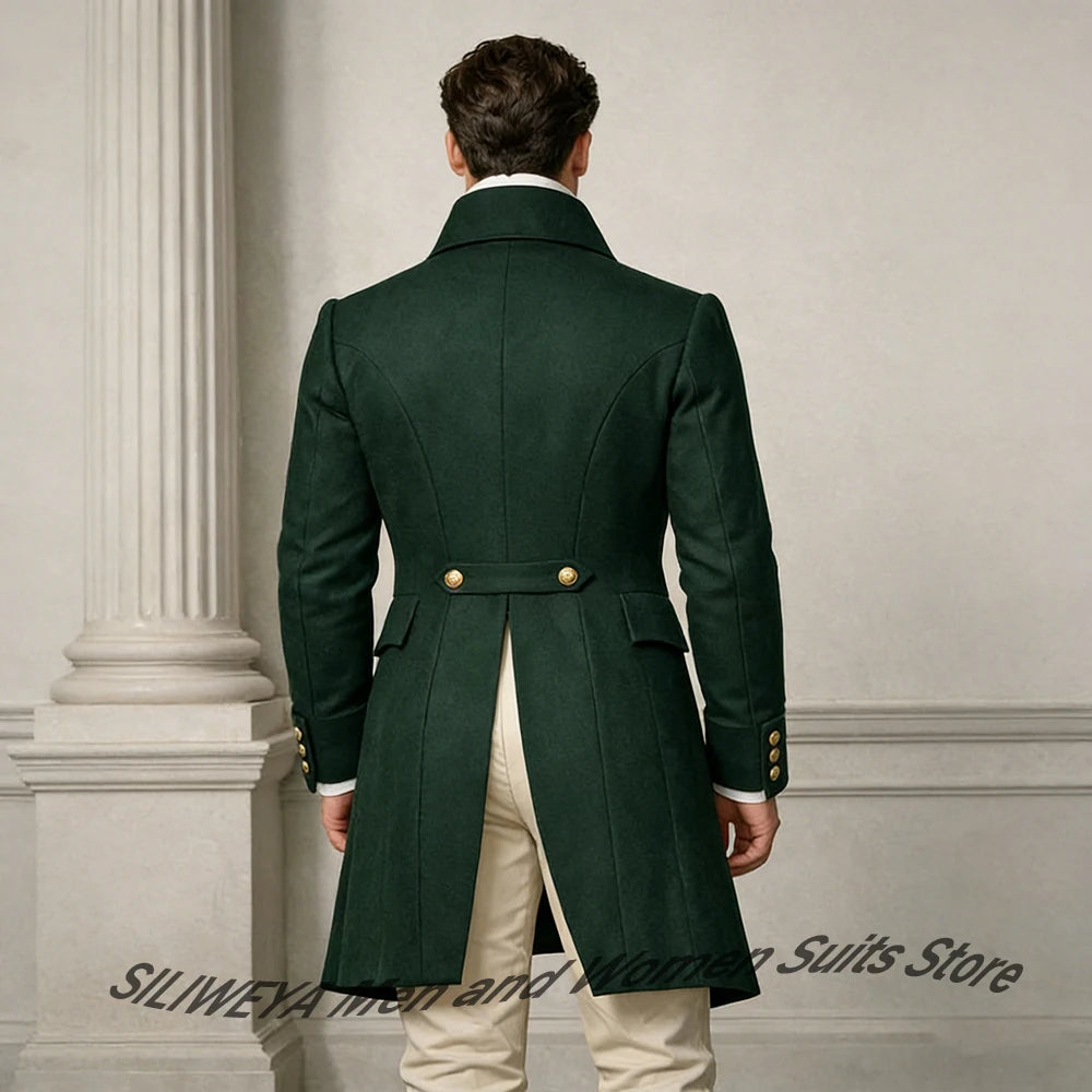 Men's Slim-Fit Double-Breasted Three-Piece Suit