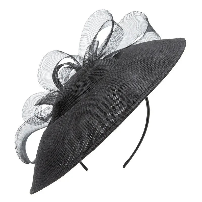 French Wide-Brim - Vintage Bow Women's Tea Party Elegant, Light Luxury Niche Hat LADYLYS