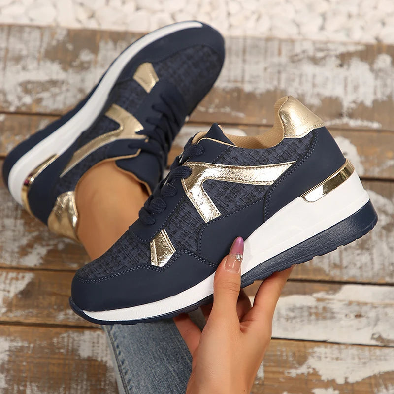 Comfortable Wedge Sneakers Woman Spring Autumn Thick Sole LADYLYS