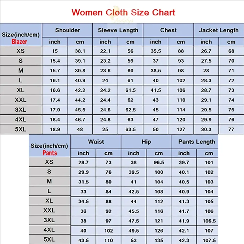 Women's Jacket Pant Sets 3Piece Suit Single Button Professional Outerwears LADYLYS