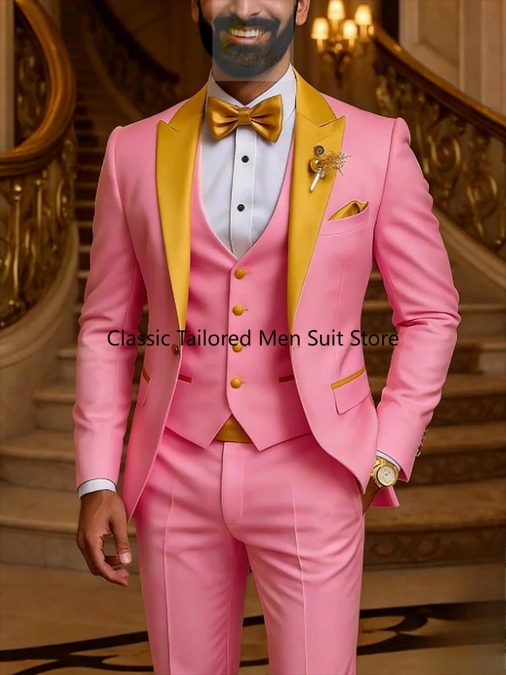 Quality Men's Suit  Fit Tuxedo 3 Pieces trends LADYLYS