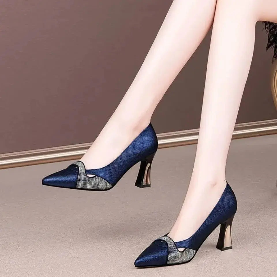 Women's Pointed-Toe Slip-On Stiletto Pumps