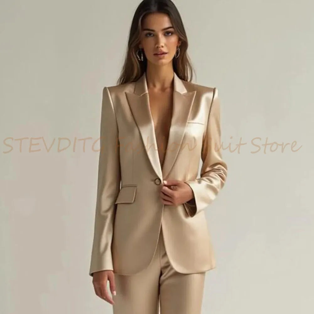 Luxury High Quality Suit One Button 2 Piece Jacket LADYLYS
