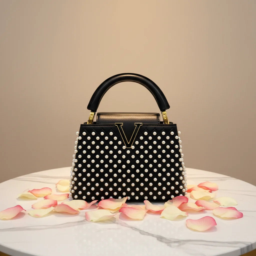 Women's Pearl Flap Handbag — Luxury Shoulder & Crossbody Bag LADYLYS