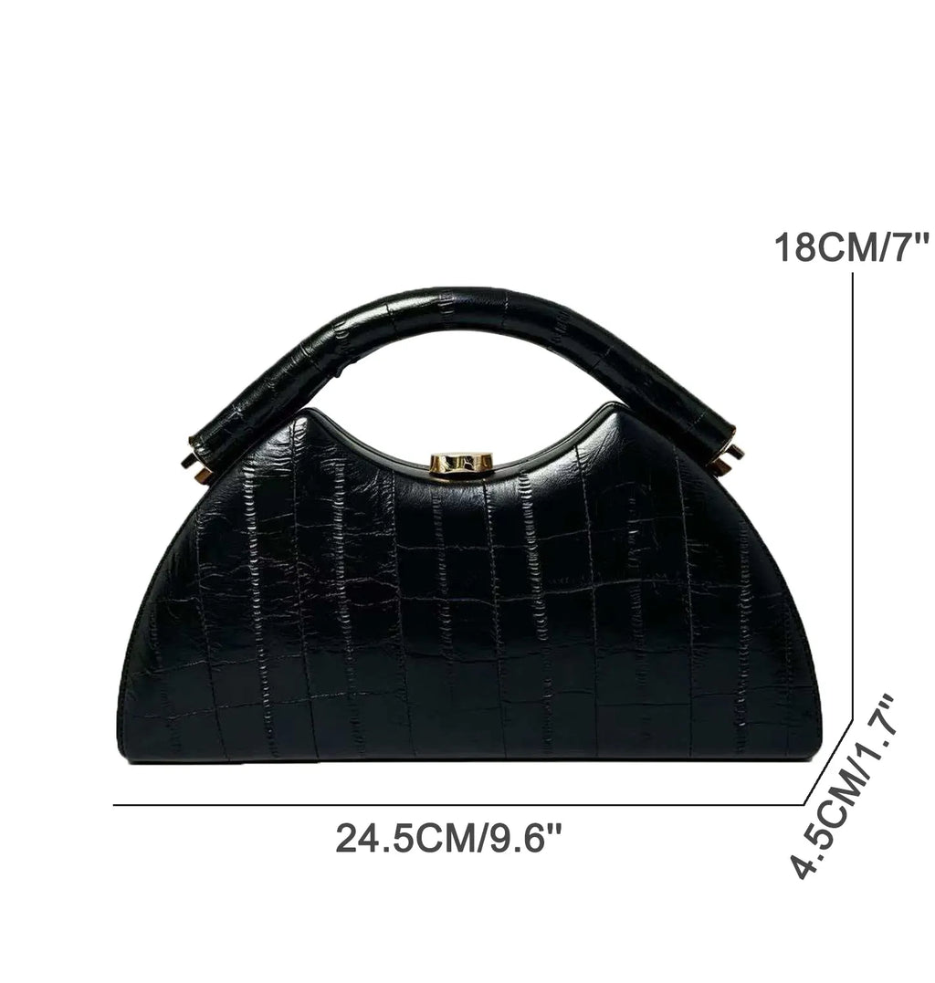 Women's Half-Moon Evening Clutch Bag