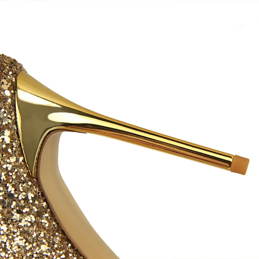 Women's Sparkling Pointed-Toe Pumps – 7 cm & 9.5 cm Heels