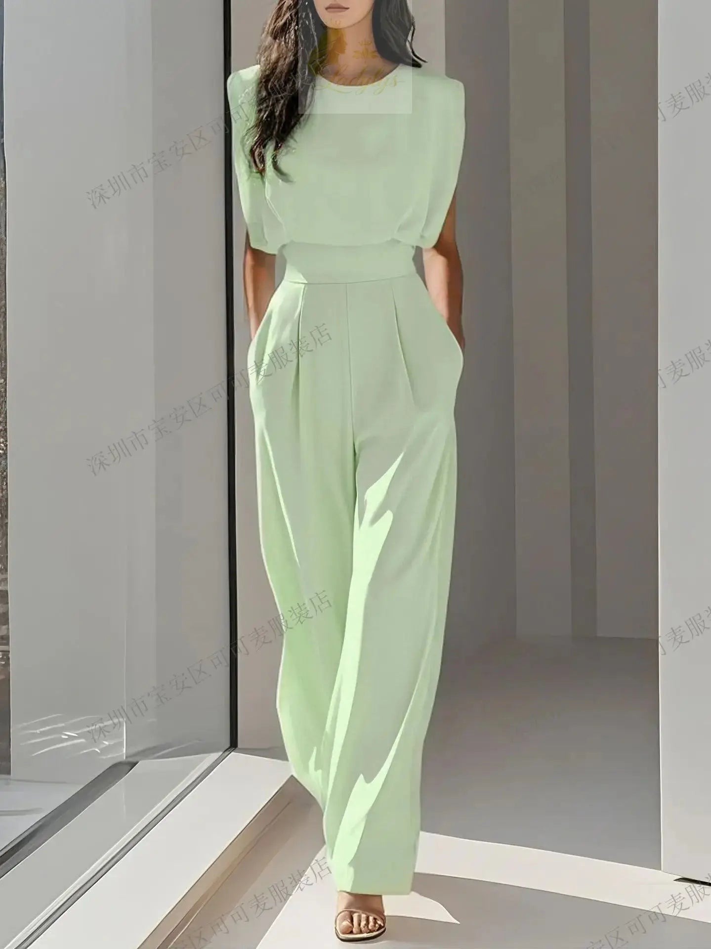 Elegant High Waisted Jumpsuit New Women's Fashion Queen Style LADYLYS