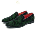 Men Loafers Suede Sequin Leather Shoes LADYLYS