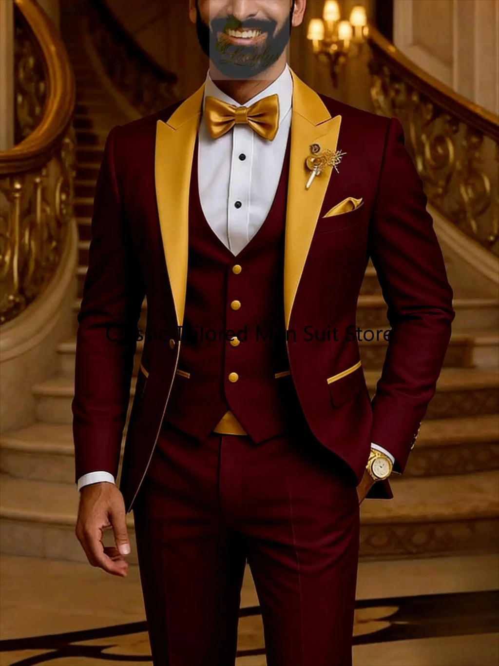 Quality Men's Suit  Fit Tuxedo 3 Pieces trends LADYLYS