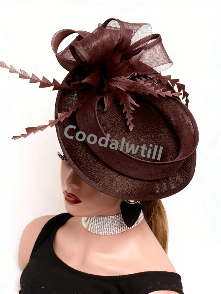Chic Feather Fascinator Cocktail Hat Ladies Race Party Tea Headpiece LADYLYS