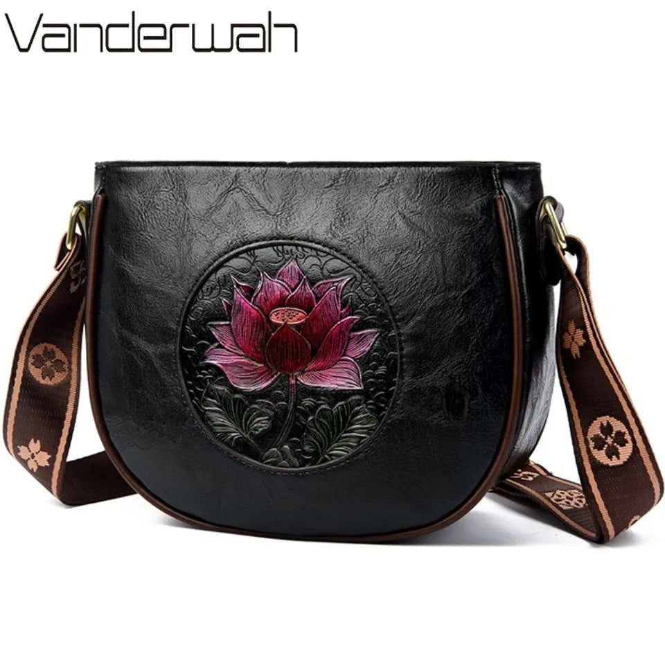 Flower Luxury Handbag Women Bags Designer Leather LADYLYS