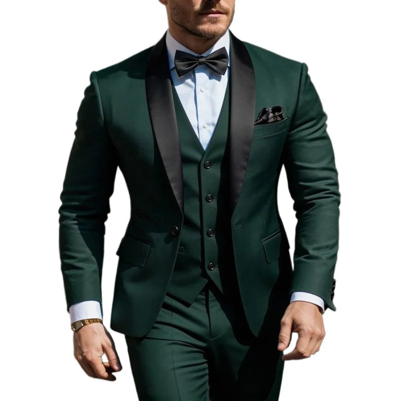 Men's 3pcs Suit Set Jacket Vest Pants LADYLYS