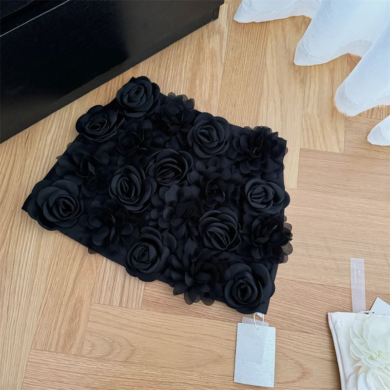 Skirt Vintage 90s Aesthetic Y2k 3D Floral LADYLYS