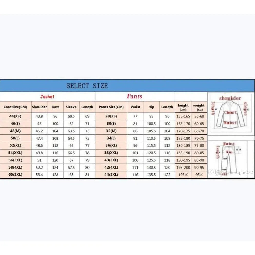 Men's Three-Piece Formal Wedding Suit