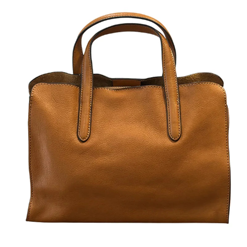 Genuine Leather Crossbody Bag for Women – Small Tote Handbag