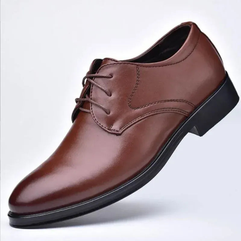Men's Pointed-Toe Lace-Up Formal Shoes