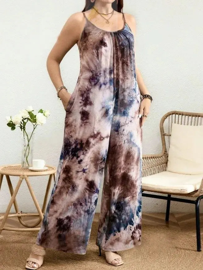 Jumpsuit Printed Casual Pants European Style Fashion LADYLYS