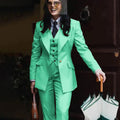 Women's Jacket Pant Sets 3Piece Suit Single Button Professional Outerwears LADYLYS