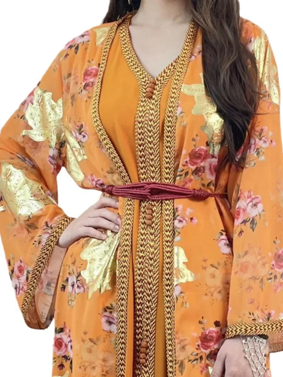 Robe longue musulmane pour femme, style Eid, Ramadan Matutina-Chic