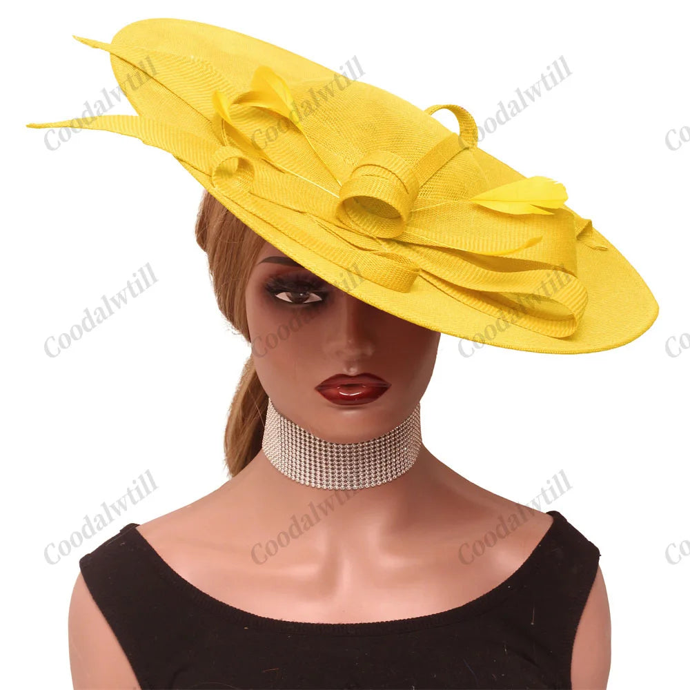 Camel Race Royal Fascinator Hat Women Millinery Cap Bride Large LADYLYS