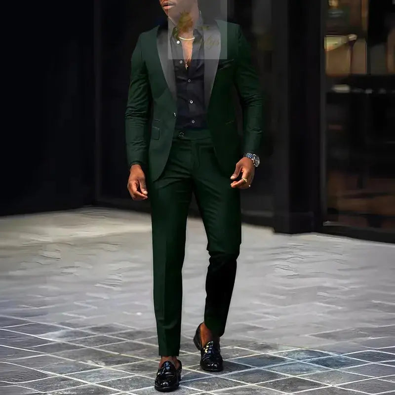 2-Piece Men's Suit, Single Button Jackets And Pants LADYLYS