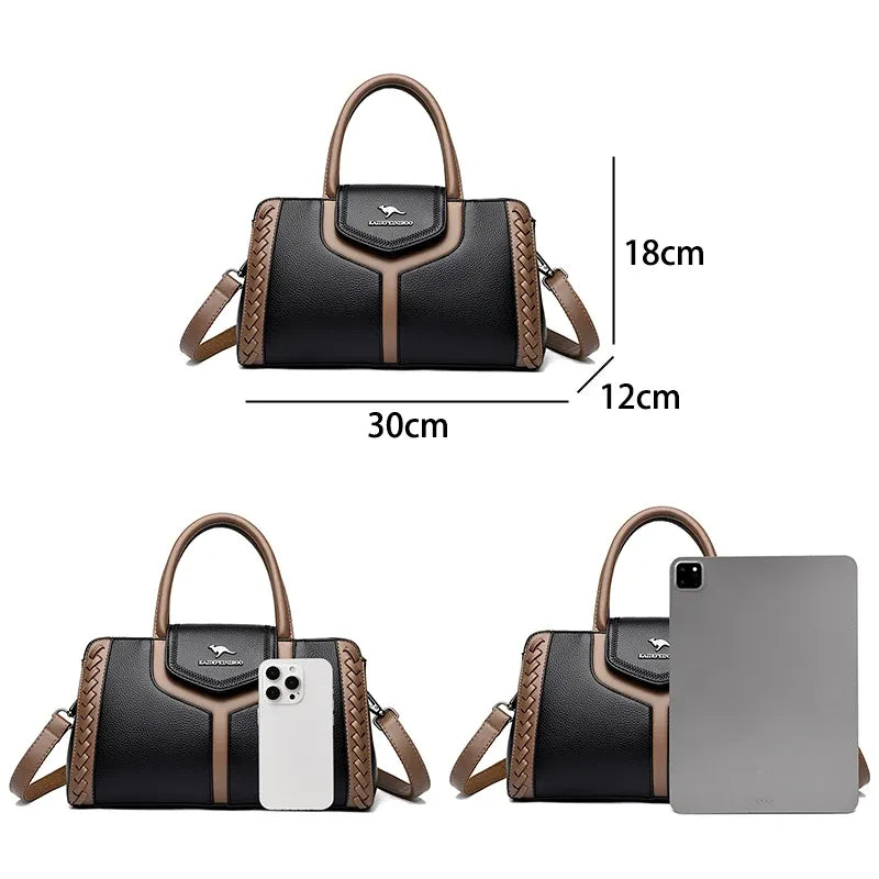 Women's Compact PU Shoulder Bag with Adjustable Strap