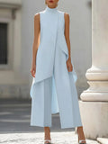 Sleeveslee Jumpsuits Elegant Irregular Design LADYLYS