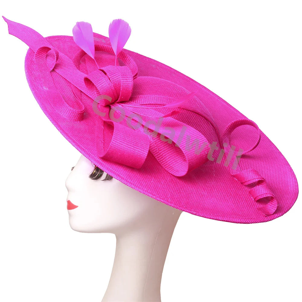 Camel Race Royal Fascinator Hat Women Millinery Cap Bride Large LADYLYS