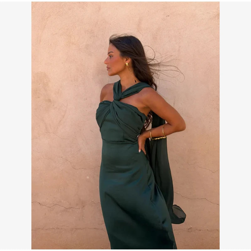 Strapless Ribbon Women Summer Dress Sexy Sleeveless Backless LADYLYS