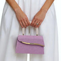Women's Sequin Pearl Bucket Evening Bag