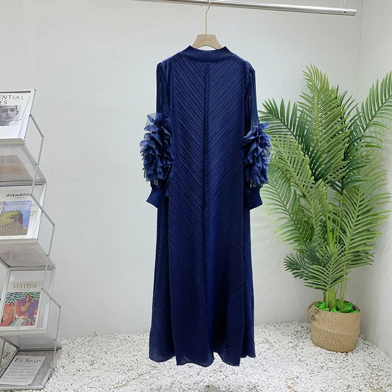 Elegant Evening Party Dresses Classic Long Sleeve Plate Flower LADYLYS