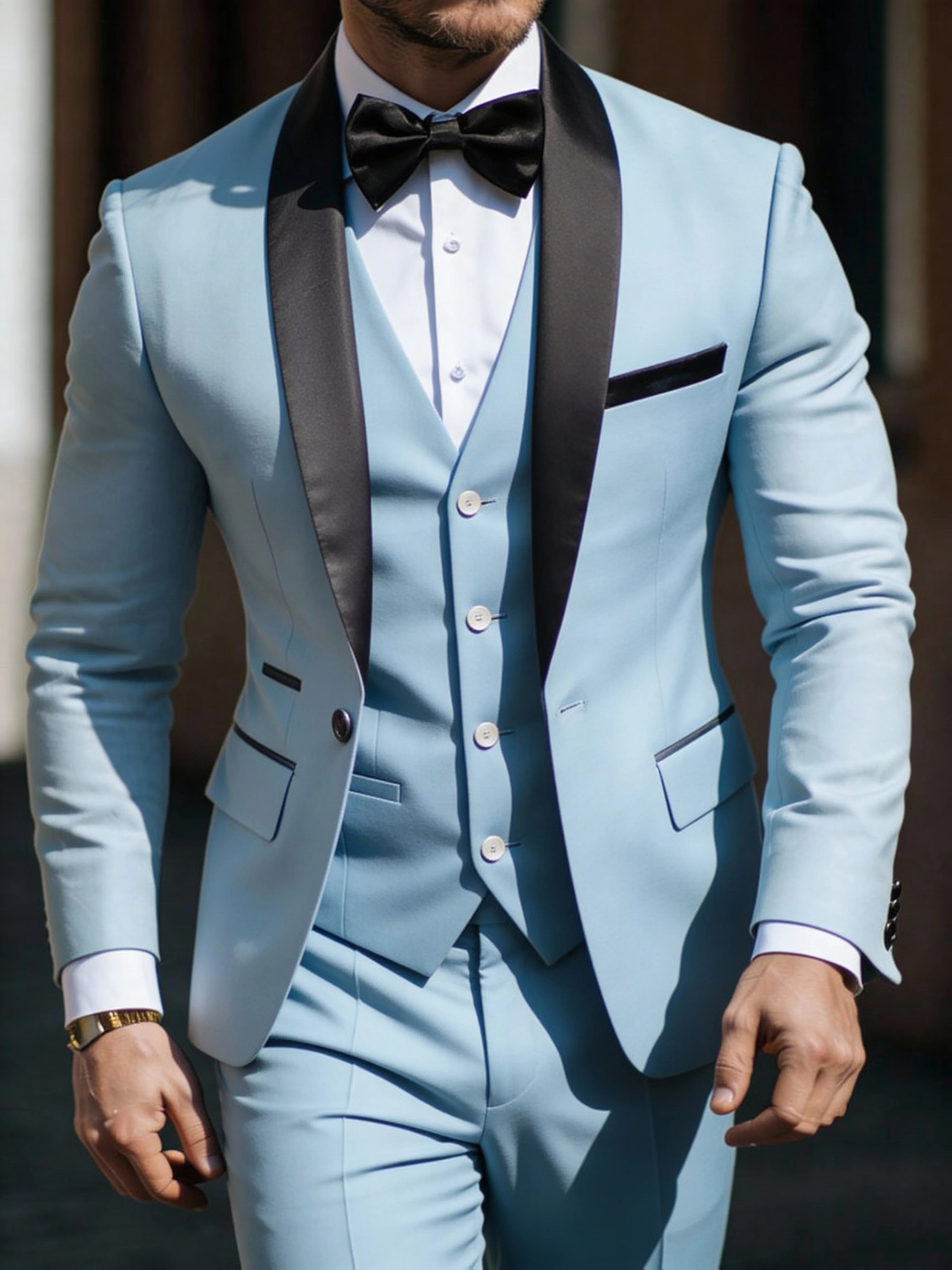 Men's 3pcs Suit Set Jacket Vest Pants LADYLYS