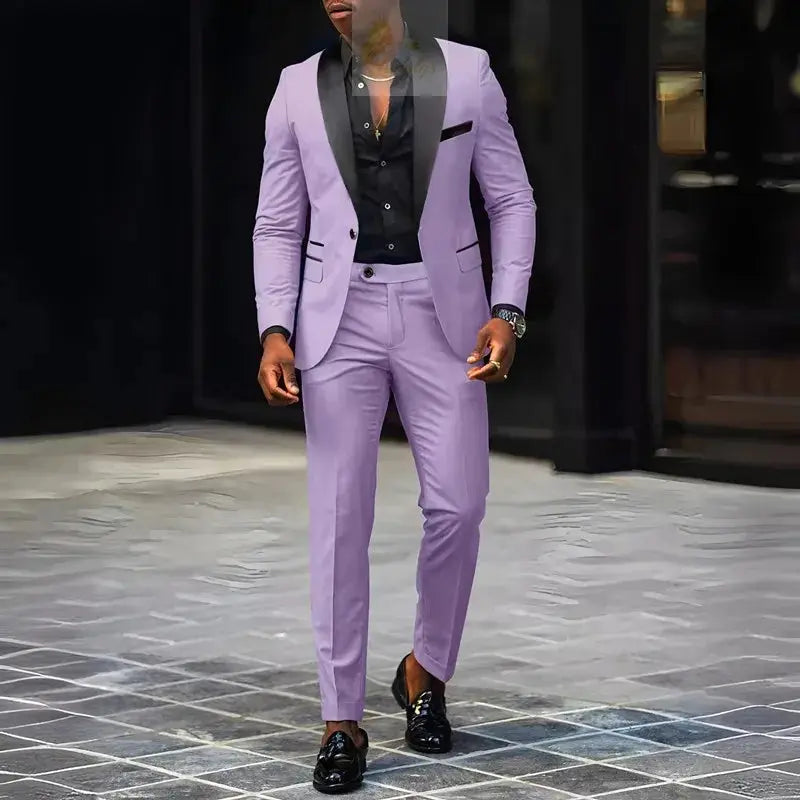 2-Piece Men's Suit, Single Button Jackets And Pants LADYLYS