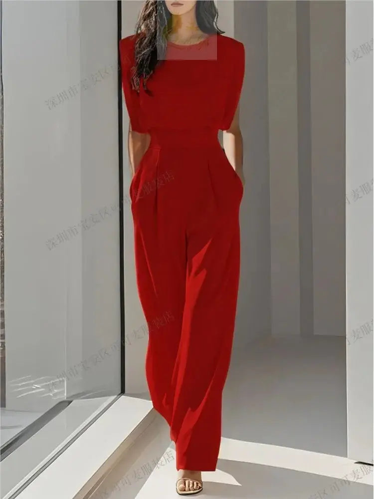 Elegant High Waisted Jumpsuit New Women's Fashion Queen Style LADYLYS