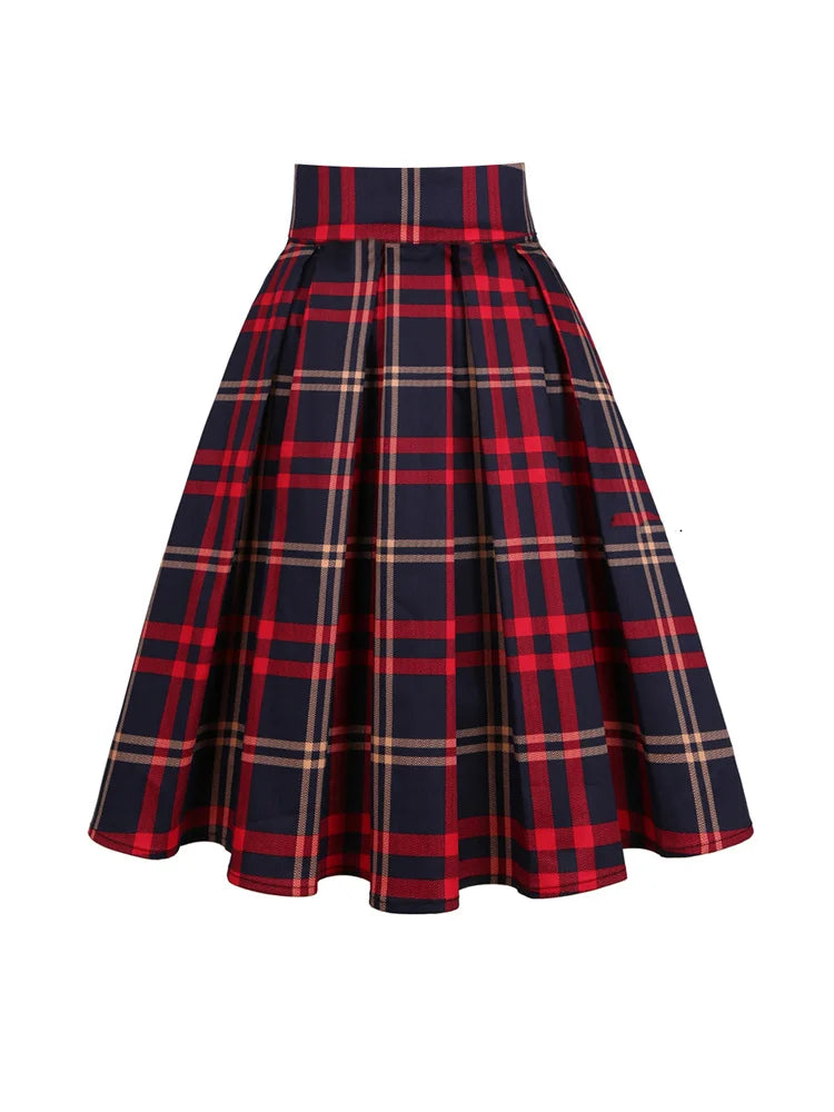 Summer French Style Women Short Vintage Pleated High Waist Floral Print Skirts LADYLYS