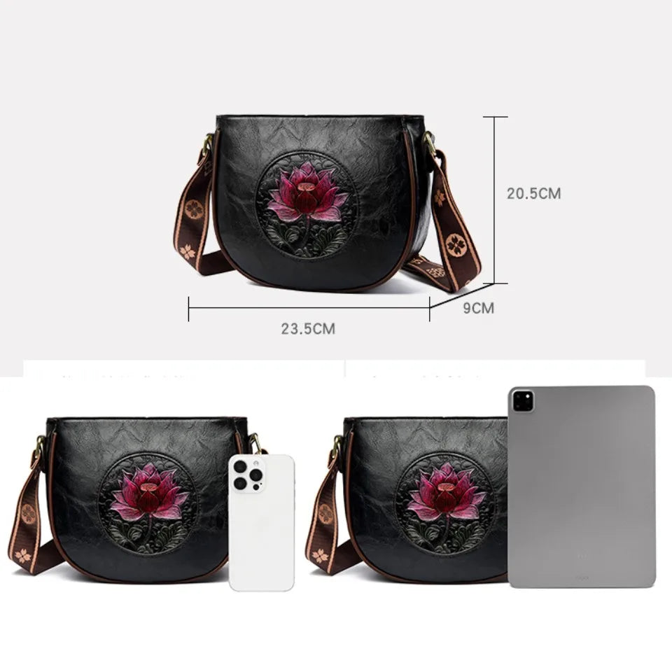 Flower Luxury Handbag Women Bags Designer Leather LADYLYS