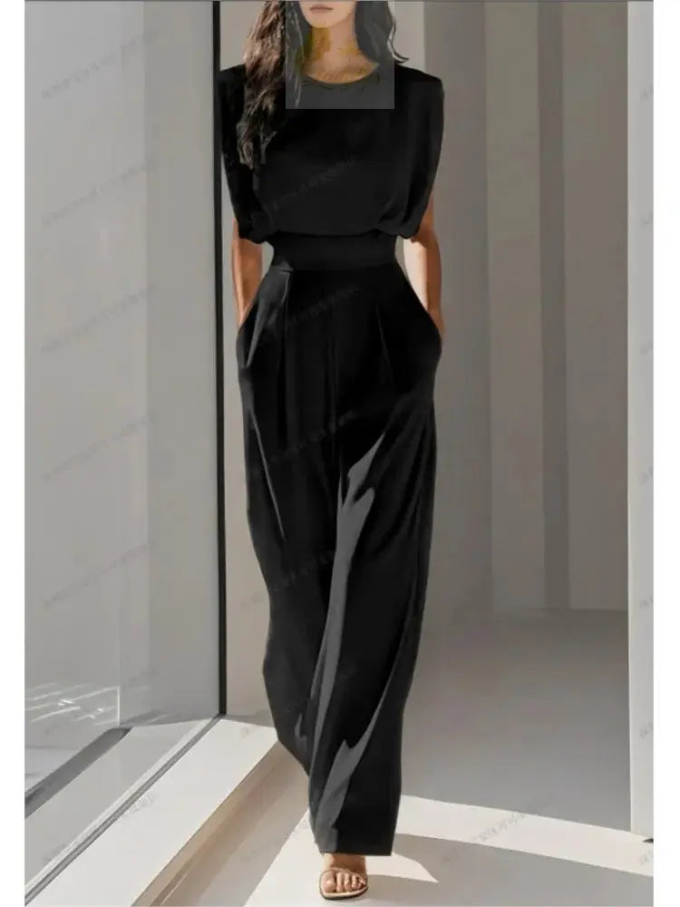 Elegant High Waisted Jumpsuit New Women's Fashion Queen Style LADYLYS