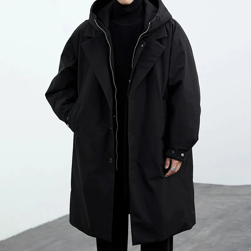 Solid Color Windproof Coat – Spring & Autumn Fashion Outerwear
