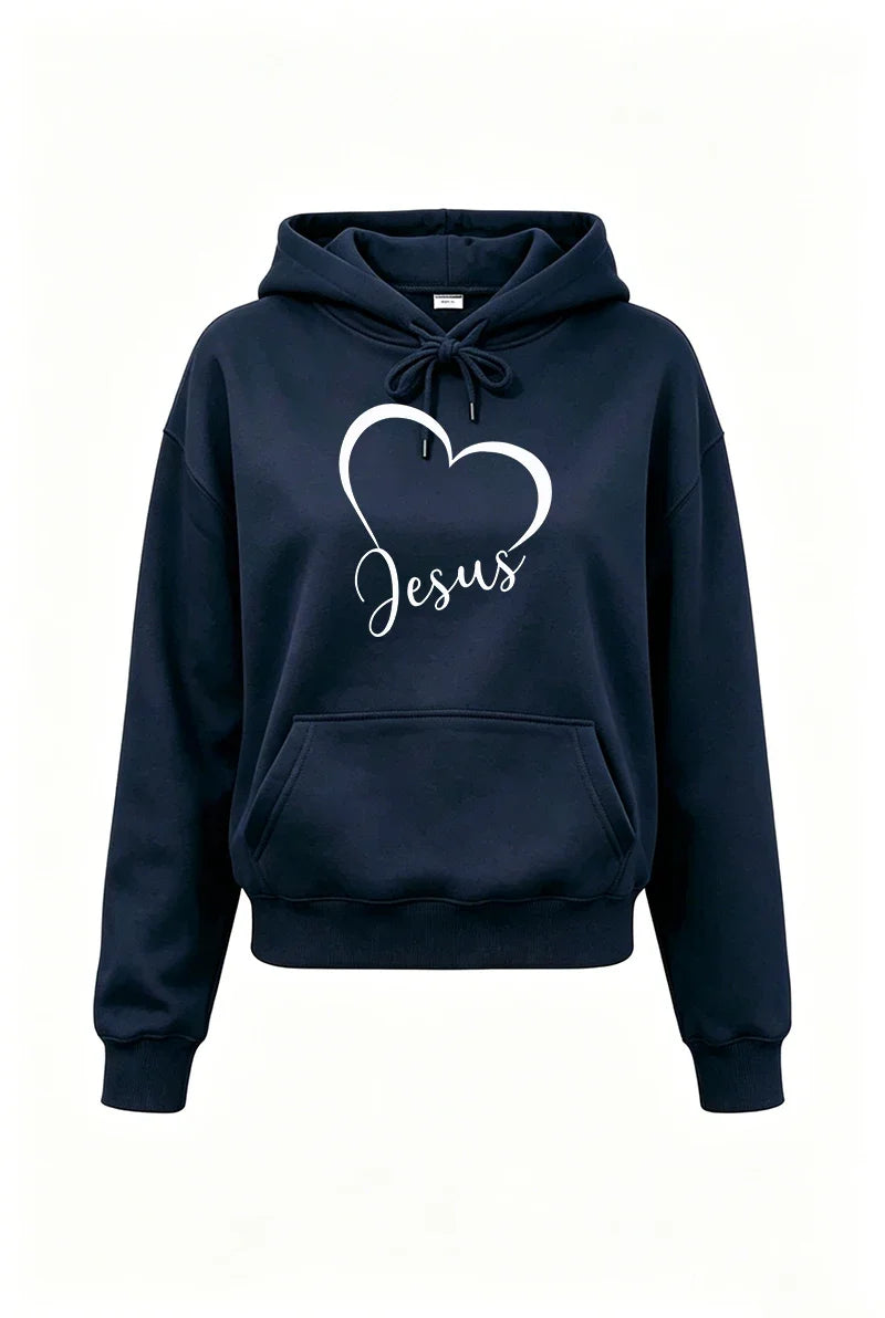 Women's Casual Hooded Sweatshirt & Jogger Pants Set — Streetwear Tracksuit