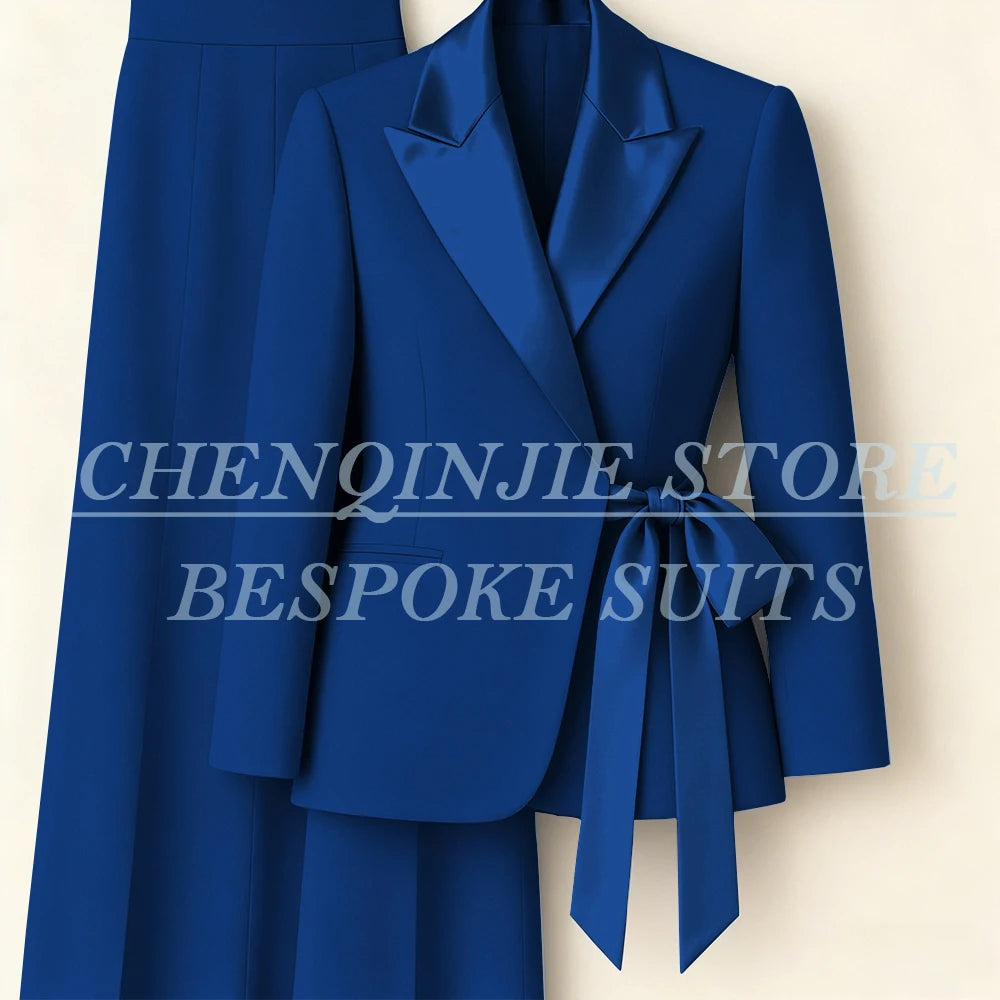 Women's Two-Piece Blazer & Wide-Leg Trouser Suit