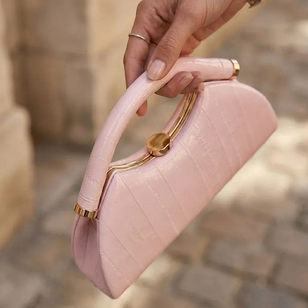 Women's Half-Moon Evening Clutch Bag