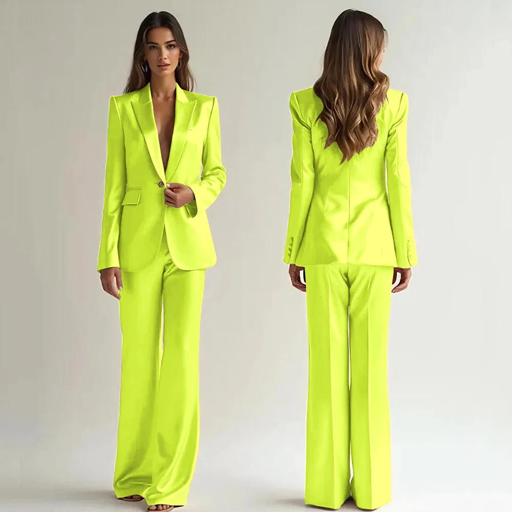 Luxury High Quality Suit One Button 2 Piece Jacket LADYLYS