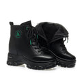 Women's Warm Platform Wedge Ankle Boots – Plush-Lined Lace-Up Booties