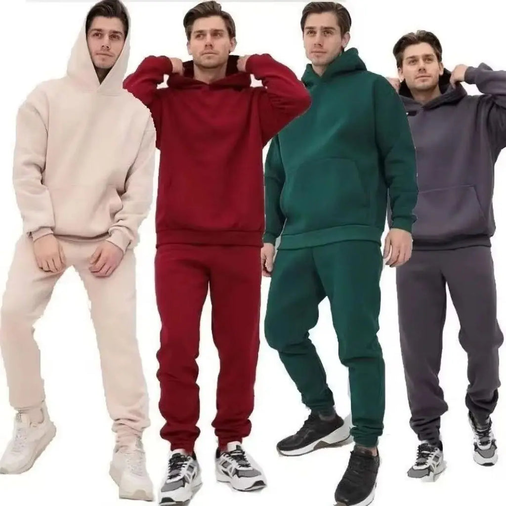 Men's Sportswear Tracksuit Set – Hoodie & Jogger Pants