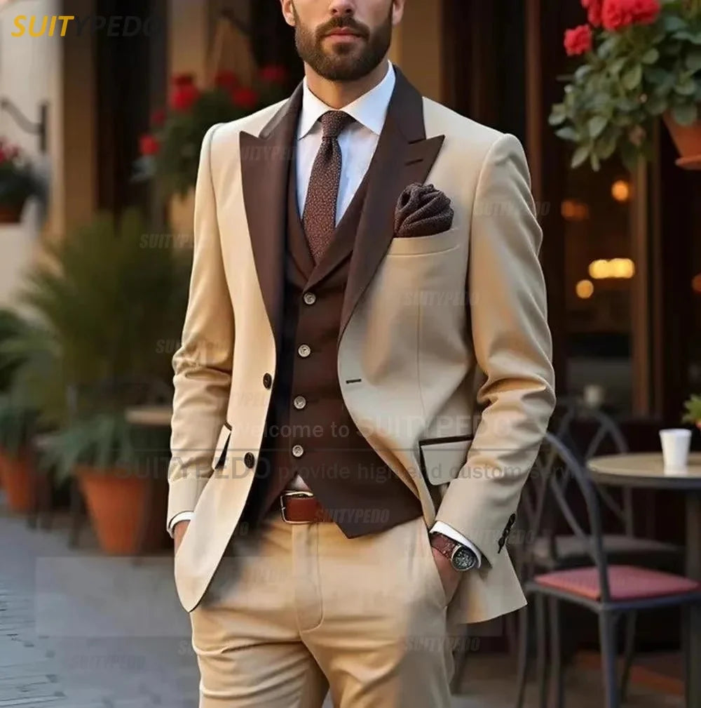 Men's Three-Piece Wedding & Party Suit