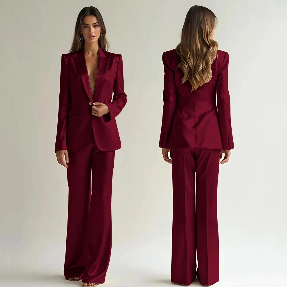 Luxury High Quality Suit One Button 2 Piece Jacket LADYLYS