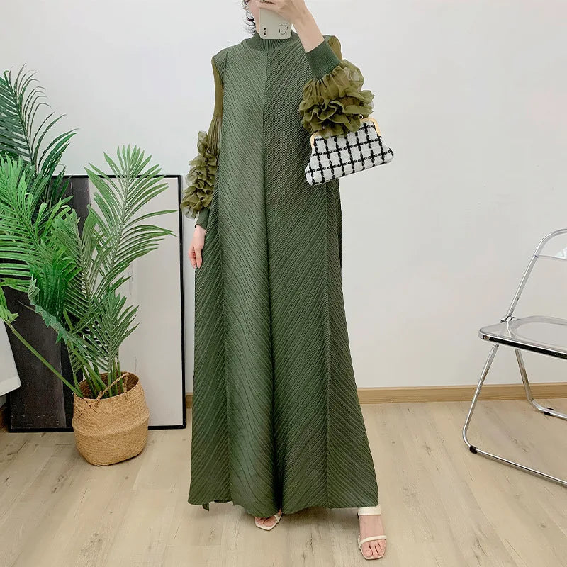 Elegant Evening Party Dresses Classic Long Sleeve Plate Flower LADYLYS