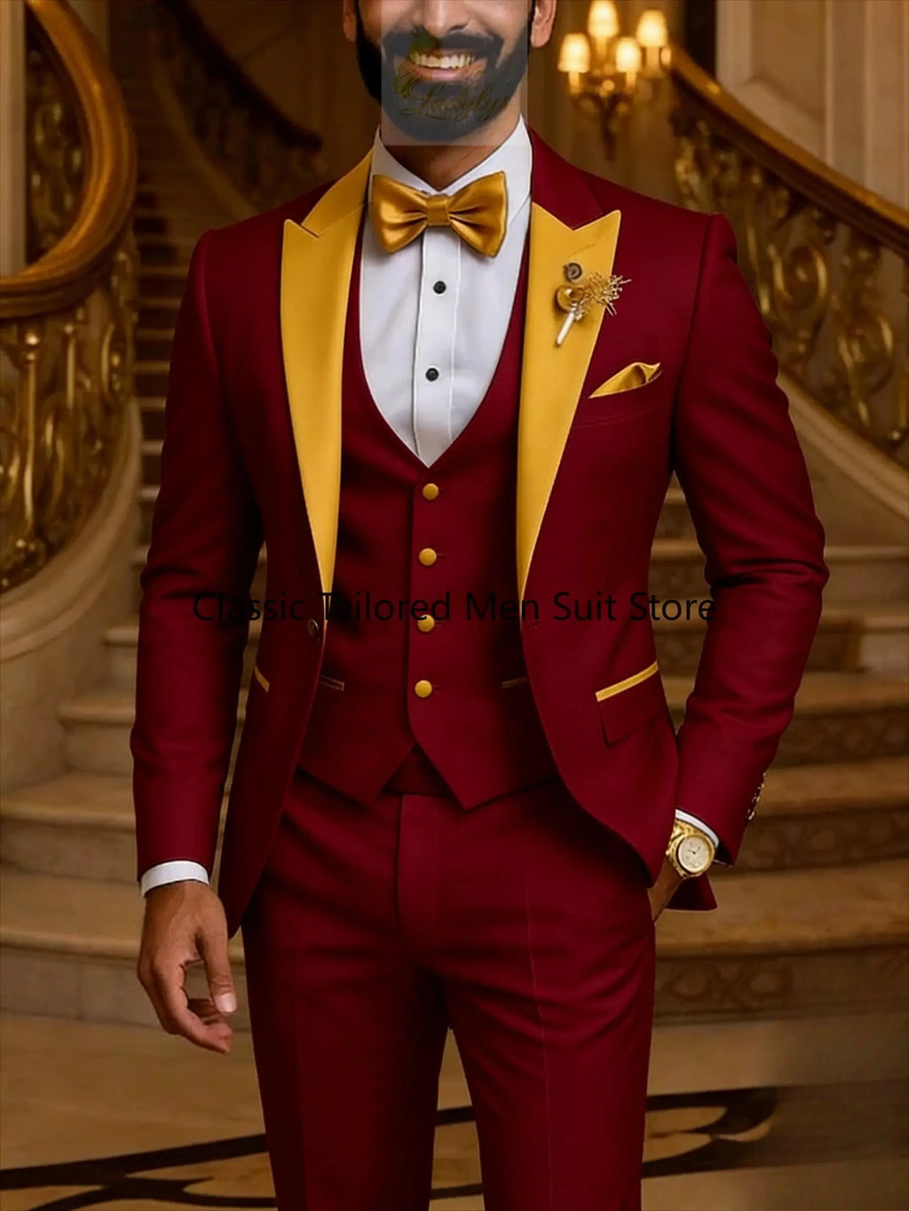 Quality Men's Suit  Fit Tuxedo 3 Pieces trends LADYLYS
