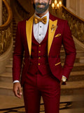 Quality Men's Suit  Fit Tuxedo 3 Pieces trends LADYLYS
