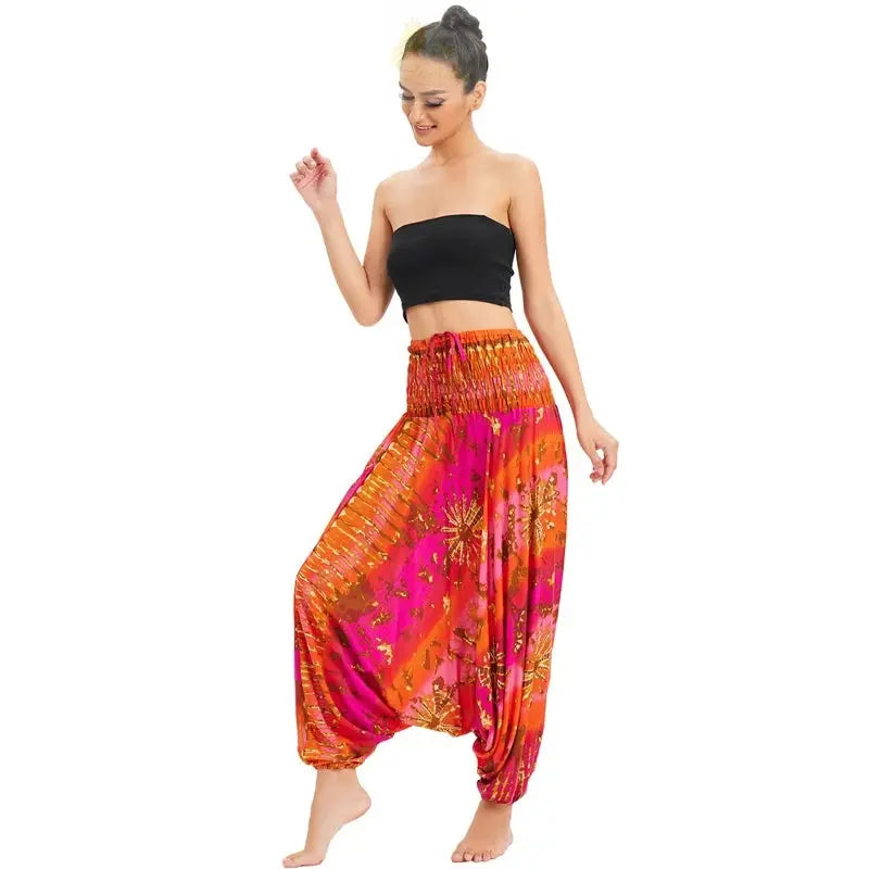 Bohemian Women Pantalones Rayon Harem Baggy Boho Yoga Beach Wear LADYLYS